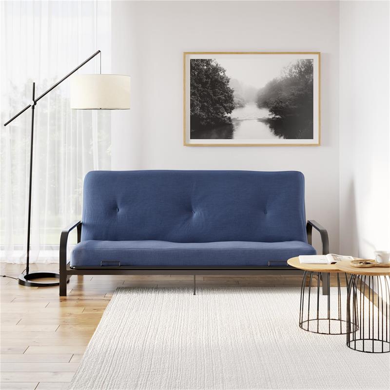 DHP Carson 6 Inch Thermobonded High Density Futon Mattress Full Size in Blue