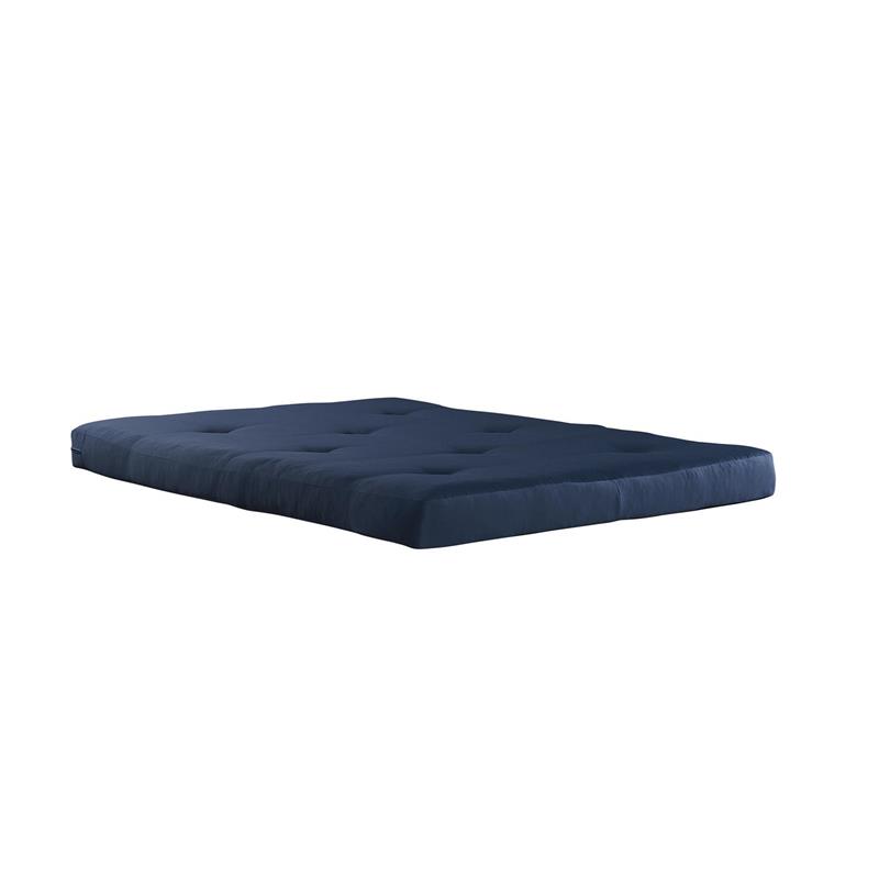 DHP Carson 6 Inch Thermobonded High Density Futon Mattress Full Size in Blue