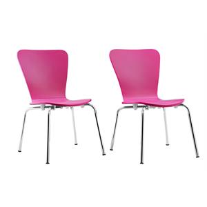 dhp kids bentwood chair set of 2 in pink