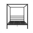 DHP Modern Metal Canopy Poster Bed in Queen in Black
