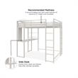 DHP Abode Full Size Metal Loft Bed in White
