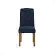 DHP Jane Parsons Upholstered Dining Chair with Diamond Tufting in Navy Linen