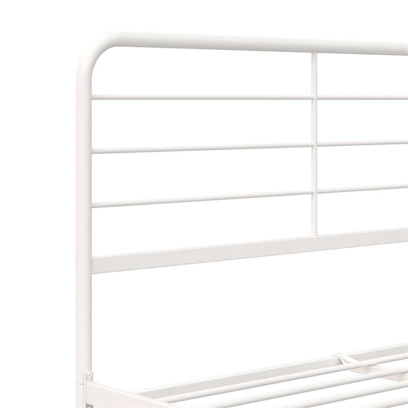 DHP Zion Metal Bed in Queen in White