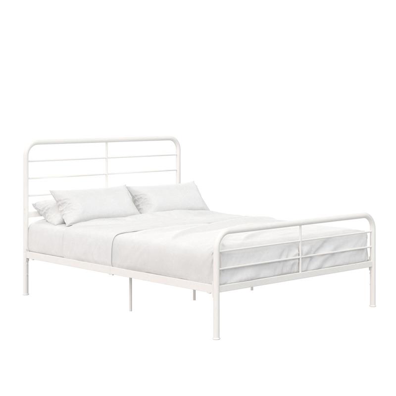 DHP Zion Metal Bed in Queen in White