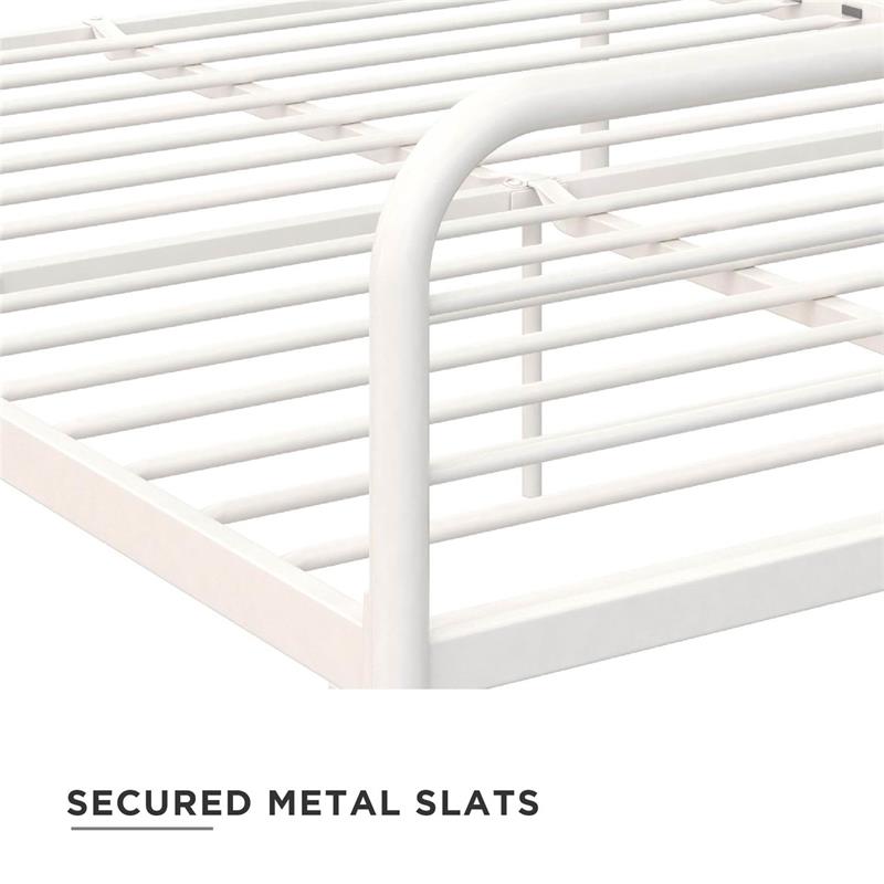 DHP Zion Metal Bed in Queen in White