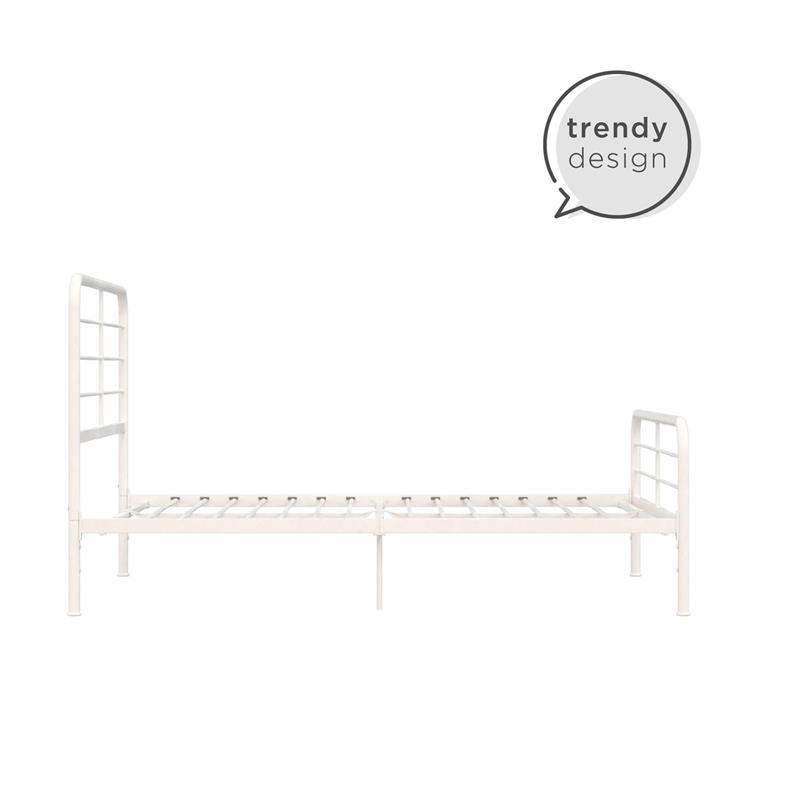DHP Zion Metal Bed in Queen in White