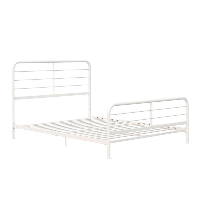 DHP Zion Metal Bed in Queen in White