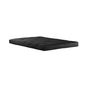 DHP Caden 6 Inch Thermobonded High Density Futon Mattress Full in Black
