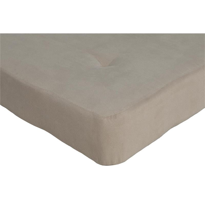 Kali 6 Inch Thermobonded High Density Futon Mattress Full in Tan Microfiber