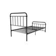 DHP Winston Metal Platform Bed with Rustic Design and Curved Edge Twin in Black