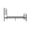 DHP Winston Metal Platform Bed with Rustic Design and Curved Edge Twin in Black