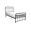 DHP Winston Metal Platform Bed with Rustic Design and Curved Edge Twin in Black