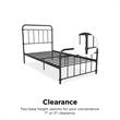 DHP Winston Metal Platform Bed with Rustic Design and Curved Edge Twin in Black