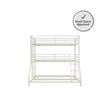 Max & Finn Altona Metal Triple Bunk Bed for Kids Twin/Twin/Full in White