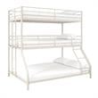 Max & Finn Altona Metal Triple Bunk Bed for Kids Twin/Twin/Full in White