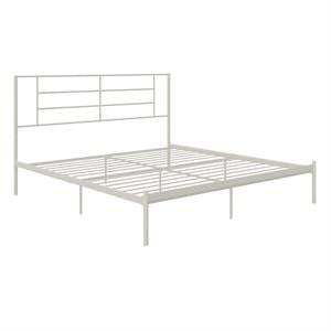DHP Circus Metal Bed in White in King