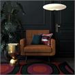DHP Nia Modern Chair Upholstered Accent Chair in Camel Faux Leather