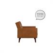 DHP Nia Modern Chair Upholstered Accent Chair in Camel Faux Leather
