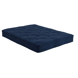 dhp 8 inch independently encased coil mattress in navy linen