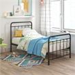Max & Finn Karcey Twin Metal Bed in Black