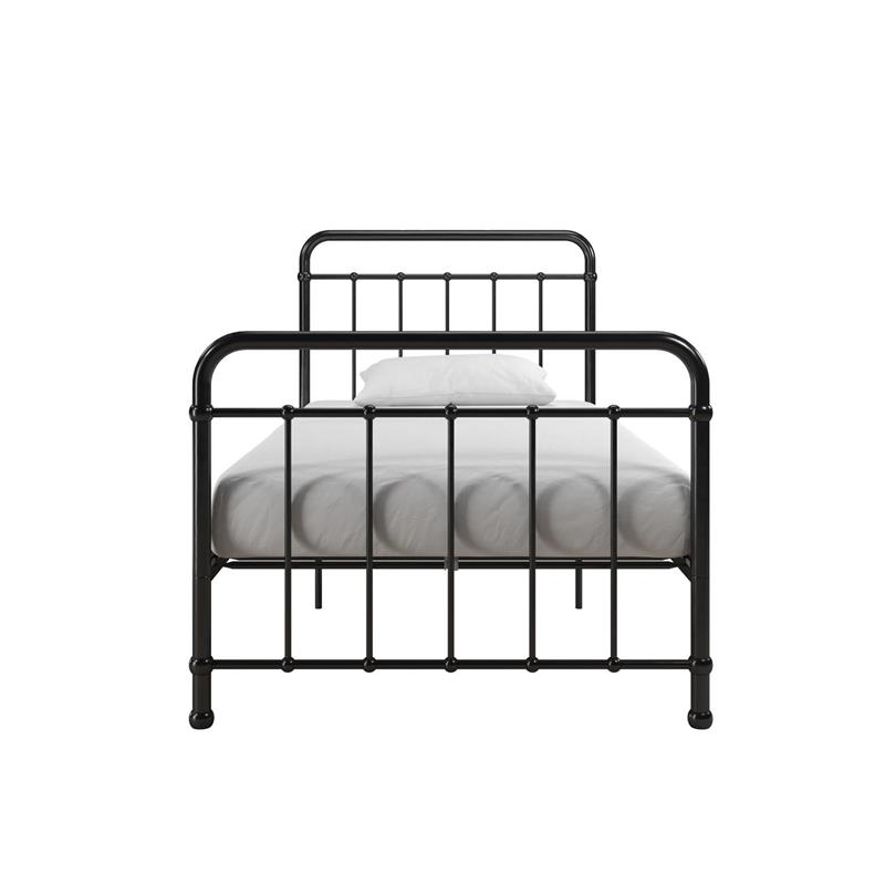 Max & Finn Karcey Twin Metal Bed in Black