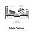 Max & Finn Karcey Twin Metal Bed in Black