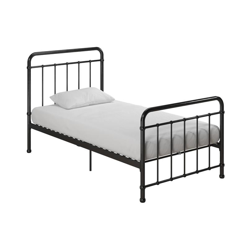 Max & Finn Karcey Twin Metal Bed in Black