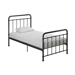 Max & Finn Karcey Twin Metal Bed in Black