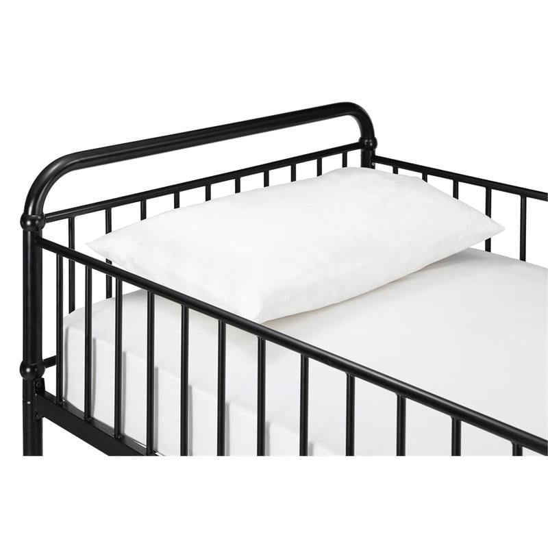 Max & Finn Karcey Twin Metal Loft Bed in Black