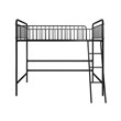 Max & Finn Karcey Twin Metal Loft Bed in Black