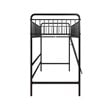 Max & Finn Karcey Twin Metal Loft Bed in Black