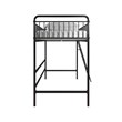 Max & Finn Karcey Twin Metal Loft Bed in Black