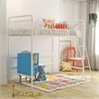 Max & Finn Karcey Twin Metal Loft Bed in White