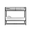DHP Bonnie Twin/Twin Bunk Bed with Storage Bins in Black