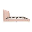Novogratz Her Majesty Bed Queen in Pink Linen