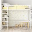 DHP Metal Storage Loft Bed with Bookcase Twin in White