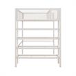 DHP Metal Storage Loft Bed with Bookcase Twin in White