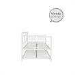 DHP Gail Twin Daybed with Trundle in White Metal