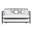 DHP Gail Twin Daybed with Trundle in Black Metal