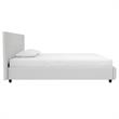 DHP Dean Upholstered Bed King in White Faux Leather