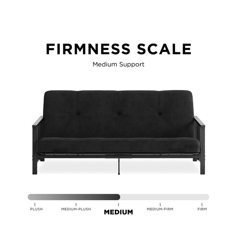 DHP Tallie Full Metal Arm Futon with 6