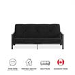 DHP Tallie Full Metal Arm Futon with 6