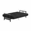 DHP Tallie Full Metal Arm Futon with 6