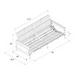 DHP Melbourne Storage Futon with 6