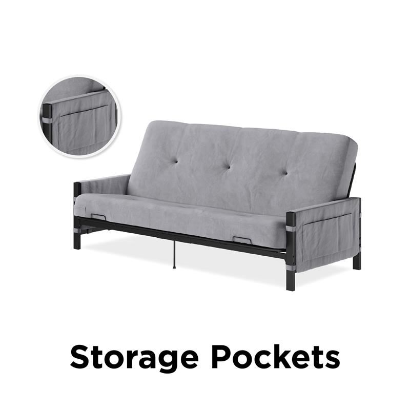 DHP Melbourne Storage Futon with 6