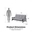 DHP Melbourne Storage Futon with 6