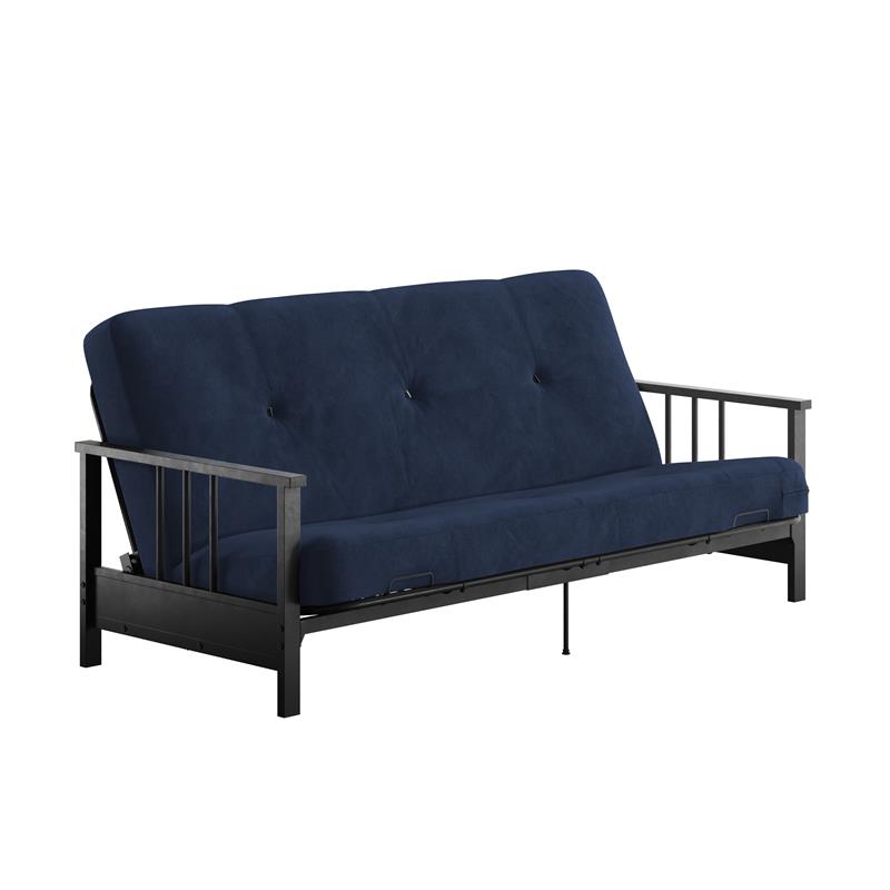 DHP Tallie Full Metal Arm Futon with 6