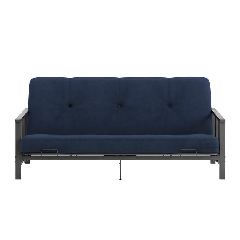 DHP Tallie Full Metal Arm Futon with 6
