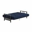 DHP Tallie Full Metal Arm Futon with 6