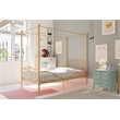 DHP Capri Twin Metal Bed in Gold